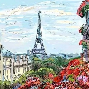 3D graffiti Paris street scenery mural children room bedroom sofa cafe restaurant wallpaper mural