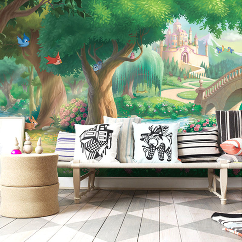 Custom Photo Wallpaper Children's Room Cartoon Fairy-tale World Of Large Murals Bedroom Living Room Mural Wallpaper De Parede 3D