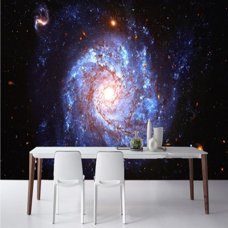 Fantasy Nebula Whirlpool Ceiling Fresco Living Room Wallpaper For Restaurant European Wallpaper 3d