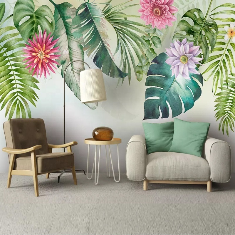 Chinese Wallpaper Mural Home Decoration Mural Papel Tapiz 3D Rainforest Decorative Wall Paneling That Looks Like Wallpaper