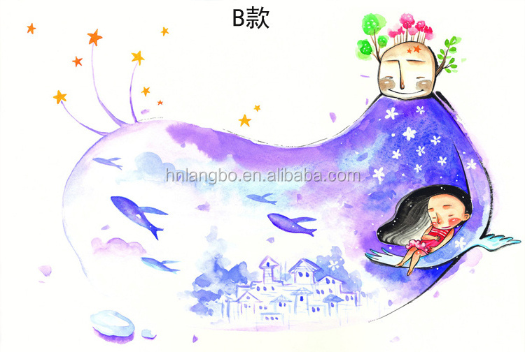 fairy girl wallpaper children room wallpaper cartoon funny wallpaper mural