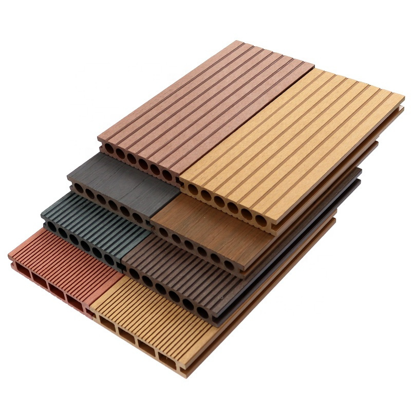 Outdoor Wood Recycled Plastic Solid Composite WPC Decking Co-extrusion Outdoor Flooring Garden Floor Deck