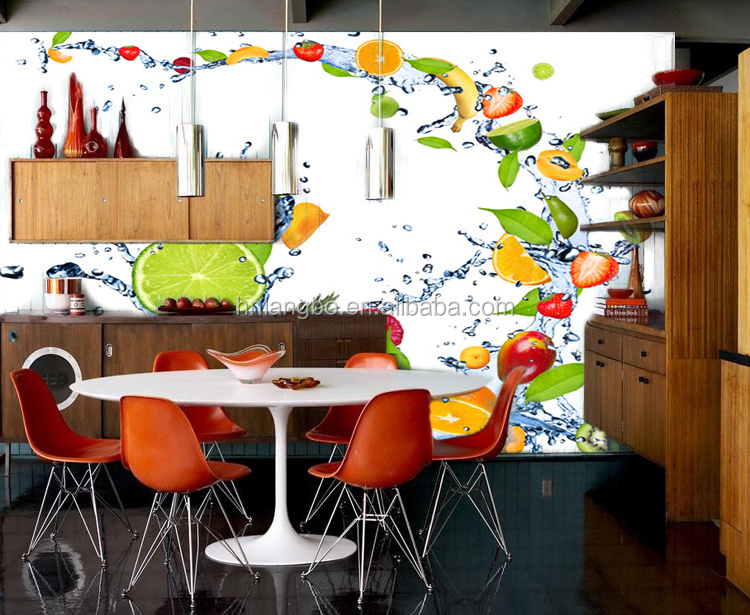 custom personalized simple restaurant kitchen wallpaper mural fruit wallpaper