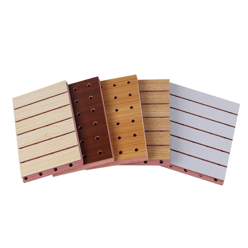 High Quality Soundproof Wall Panels MDF Akupanel Wood Slatted Wall Acoustic Felt Panels For Interior Decoration Wall