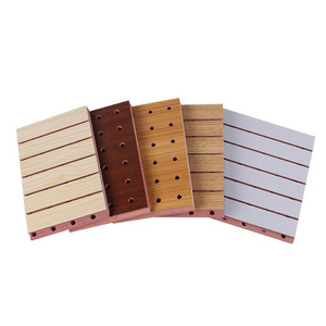 High Quality Soundproof Wall Panels MDF Akupanel Wood Slatted Wall Acoustic Felt Panels For Interior Decoration Wall