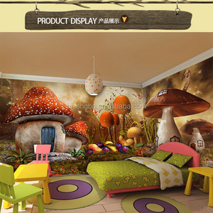 Fairy Tale Forest cartoon 3D Wallpaper decoration children room bedroom kindergarten wallpaper mural