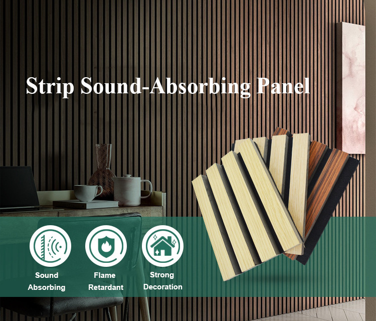 Acoustic Panel Diffusion Wall Soundproofing Slat Wooden Fiber Acoustic Panels Sound Proof Wall Panels