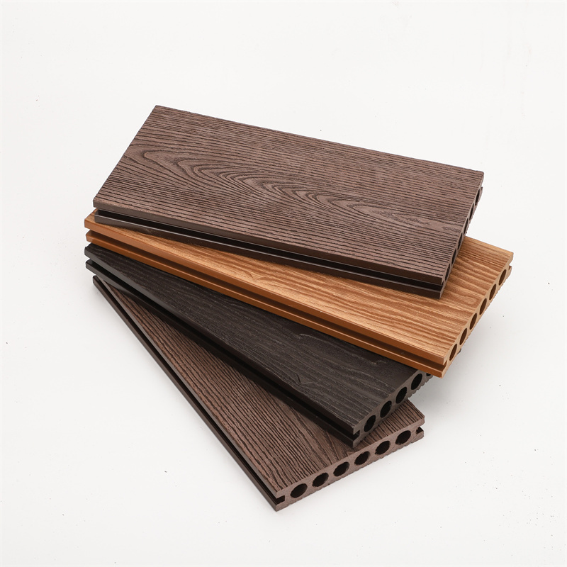 Outdoor Wood Recycled Plastic Solid Composite WPC Decking Co-extrusion Outdoor Flooring Garden Floor Deck