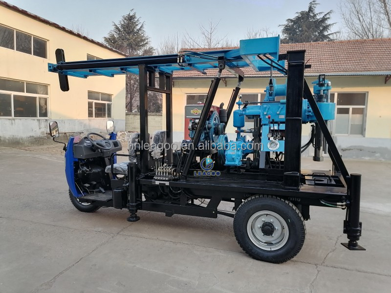 200m Tricycle Mounted Portable Used Water Well Drilling Machine for Sale