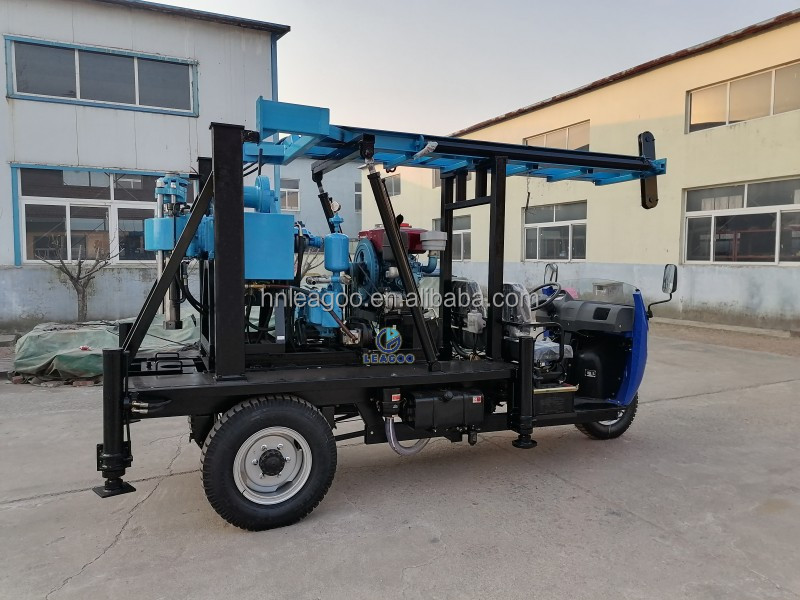 200m Tricycle Mounted Portable Used Water Well Drilling Machine for Sale