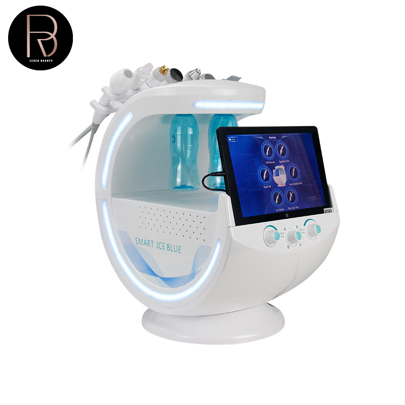 6in1 H2O2 Bubble Beauty Machine H2-O2 Hydrogen 12kg 2023 Beauty Product H2o2 Small Bubbles Vacuum Hydro Facial Machine 110-240V