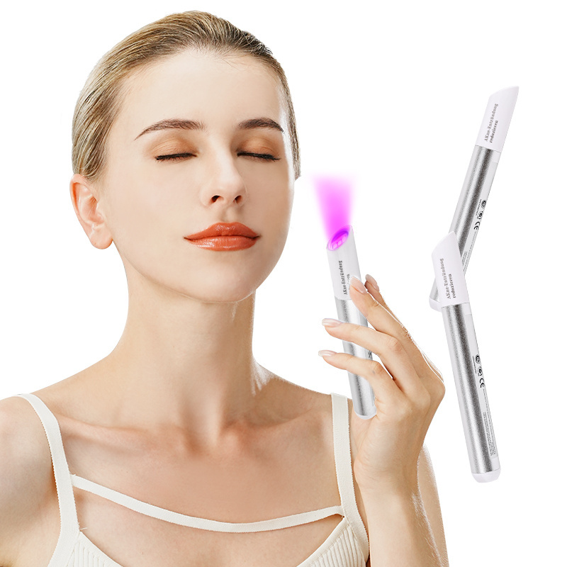 Hot Design Portable Home Beauty Blue And Red Light Therapy Spot Beauty Instrument Acne Laser Pen