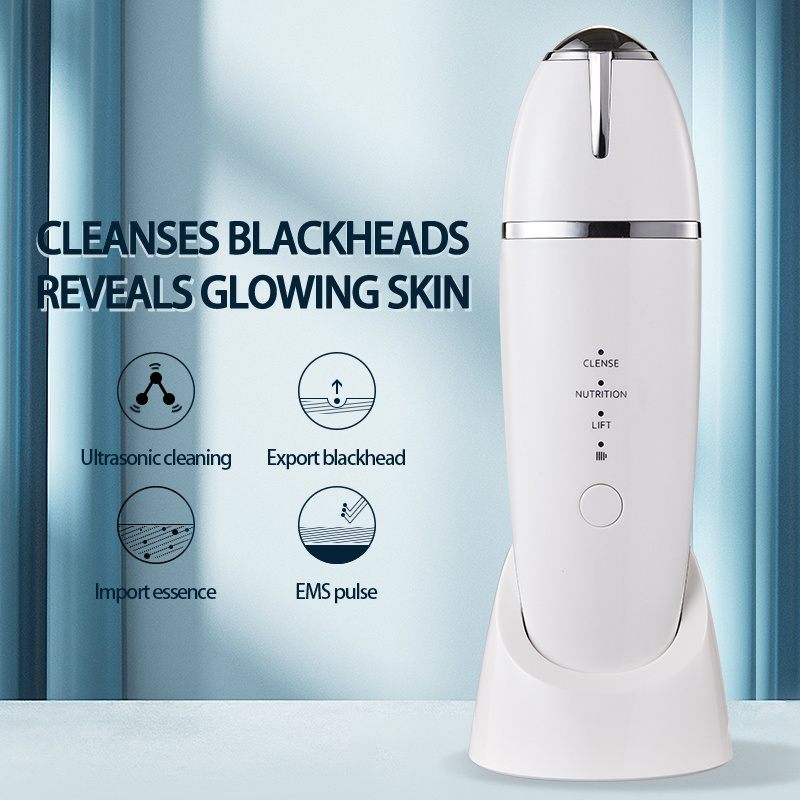 Ultrasonic Skin Scrubber Electric Facial Cleansing Pore Deep Cleaner Acne Blackhead Skin Scrubber Ultrasonic