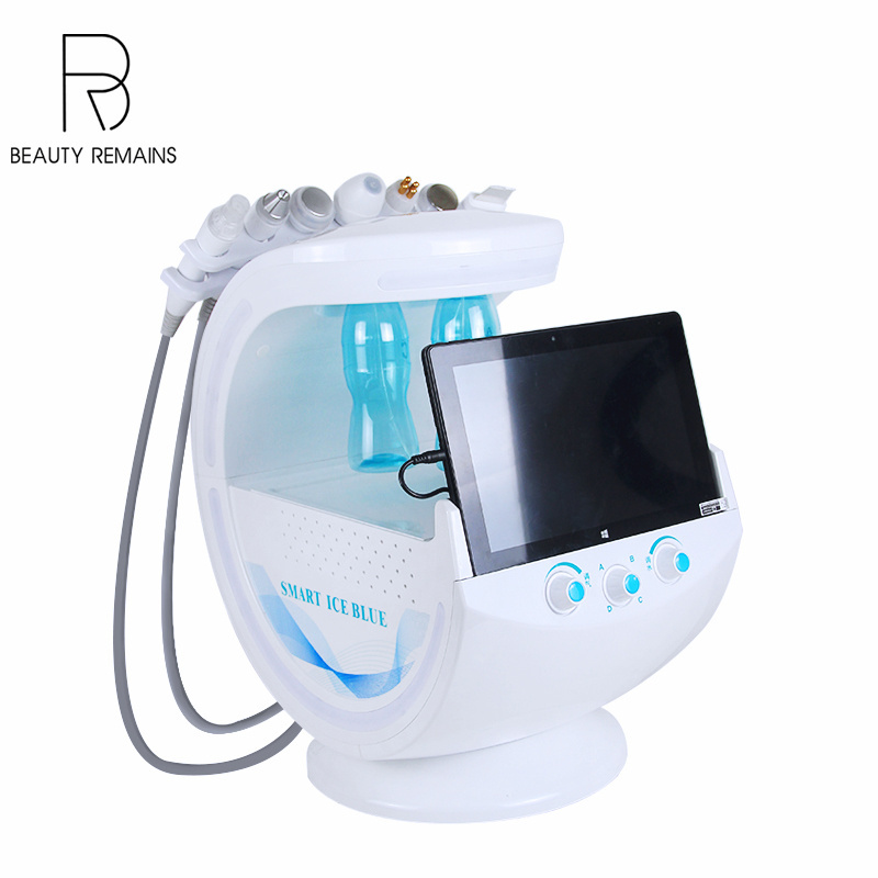 Trending Hot Products7 in 1 Beauty Products 2021Women Skin Analyzer Galvanic Microdermabrasion Machine 7 Handle ODM OEM Service