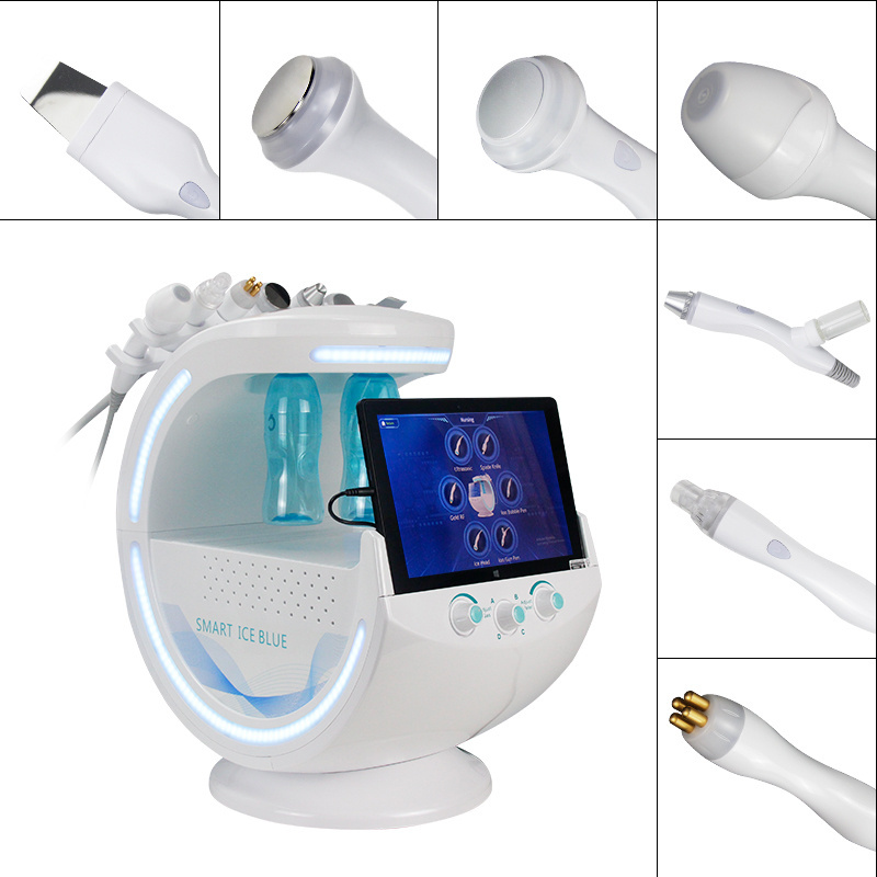 6in1 H2O2 Bubble Beauty Machine H2-O2 Hydrogen 12kg 2023 Beauty Product H2o2 Small Bubbles Vacuum Hydro Facial Machine 110-240V