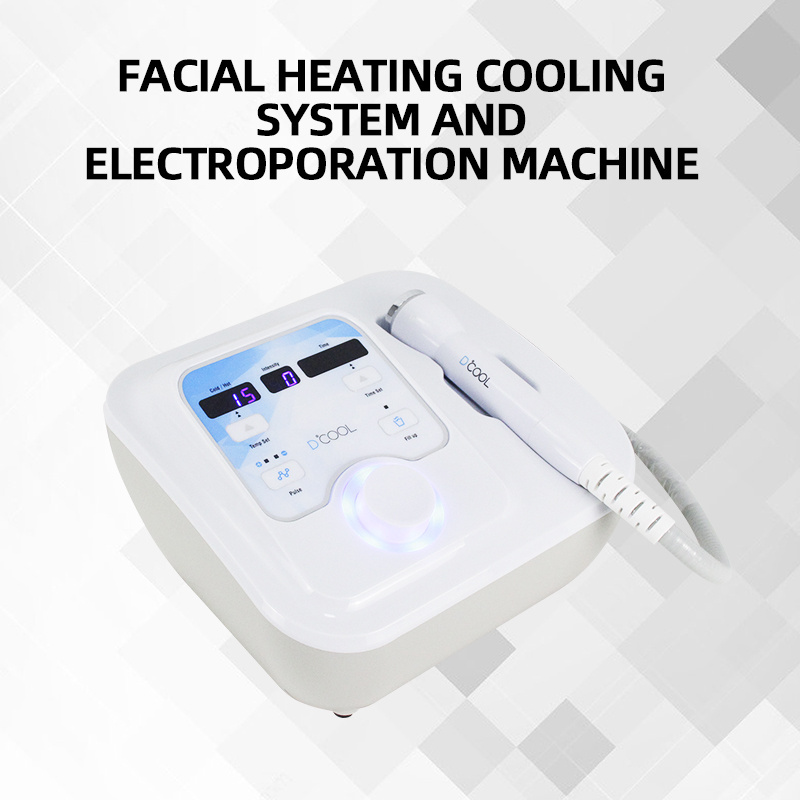 Portable Cryo Facial Cooling Massager Electroporation Machine For Skin Rejuvenation