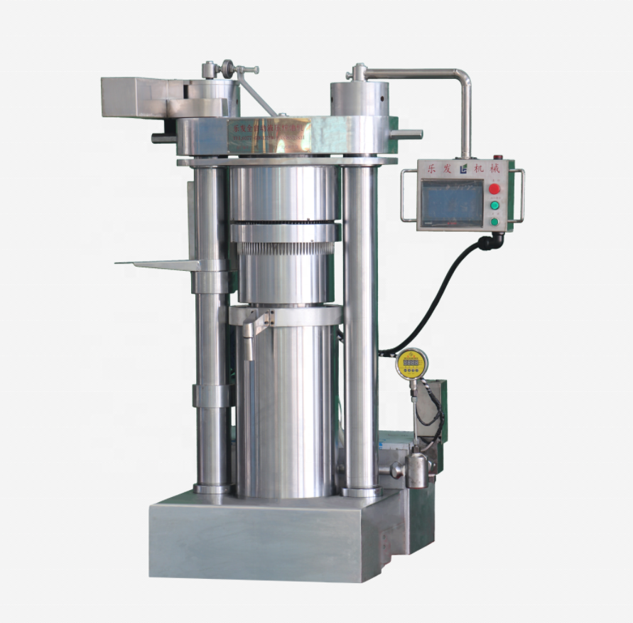 automatic hydraulic oil press machine with PLC controller sesame oil presser cold oil machine