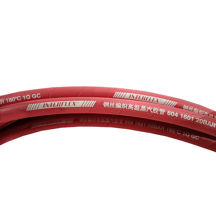 Custom Industrial Flexible Fiber Reinforced High Pressure Epdm Fire Resistant High Temperature Heater Rubber Hoses Tube Pipe