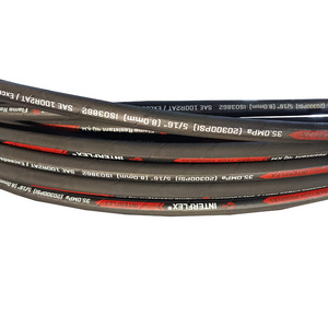 SAE 100 R1AT R2AT Synthetic Rubber Wire Braided Hydraulic Rubber Hoses Pipes for Industry metric hydraulic hose