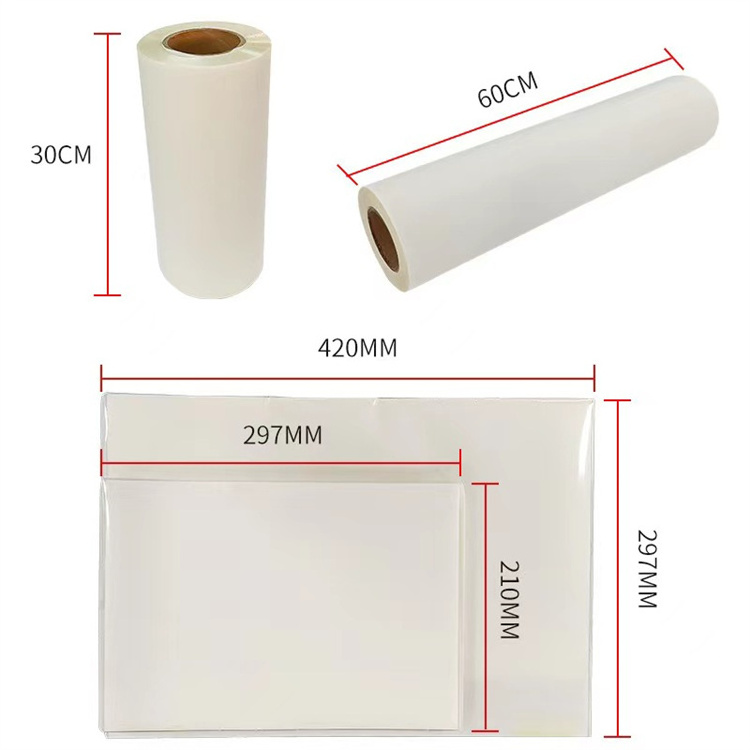 Recyclable A3 A4 DTF transfer heat press ready film 60cm 33cm dtf printer dtf transfer directly to film for T shirt Clothing