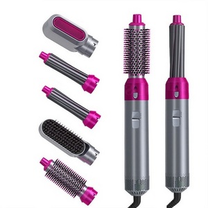 5 In 1 Multi-function Hot Air Comb Negative Ion Hair Straightener Curler Ionic Hair Dryer Hot Air Brush