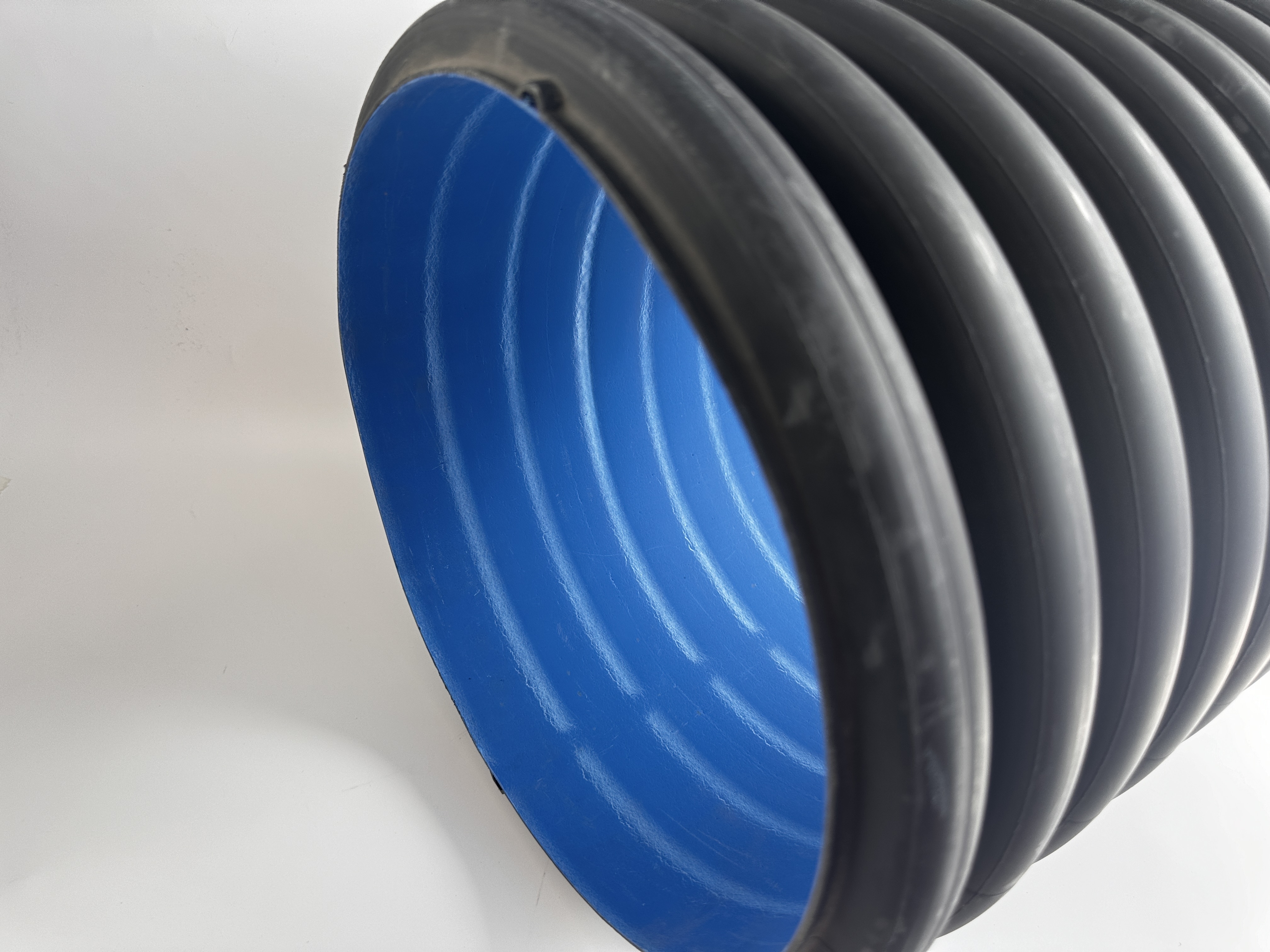 Plastic Black Polyethylene Drainage Culvert SN8 500mm Double Wall Corrugated Drainage Hdpe Sewage Pipes