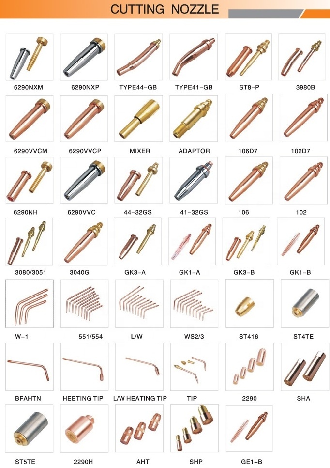 2023 year Warranty Highest quality Propane and Natural Gas cutting tip SC50 with two pieces for cutting head
