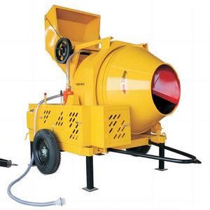 Portable Cement Self Loading Concrete Mixer With Lift 350L Diesel Rotating Small Mobile Concrete Mixer Machine