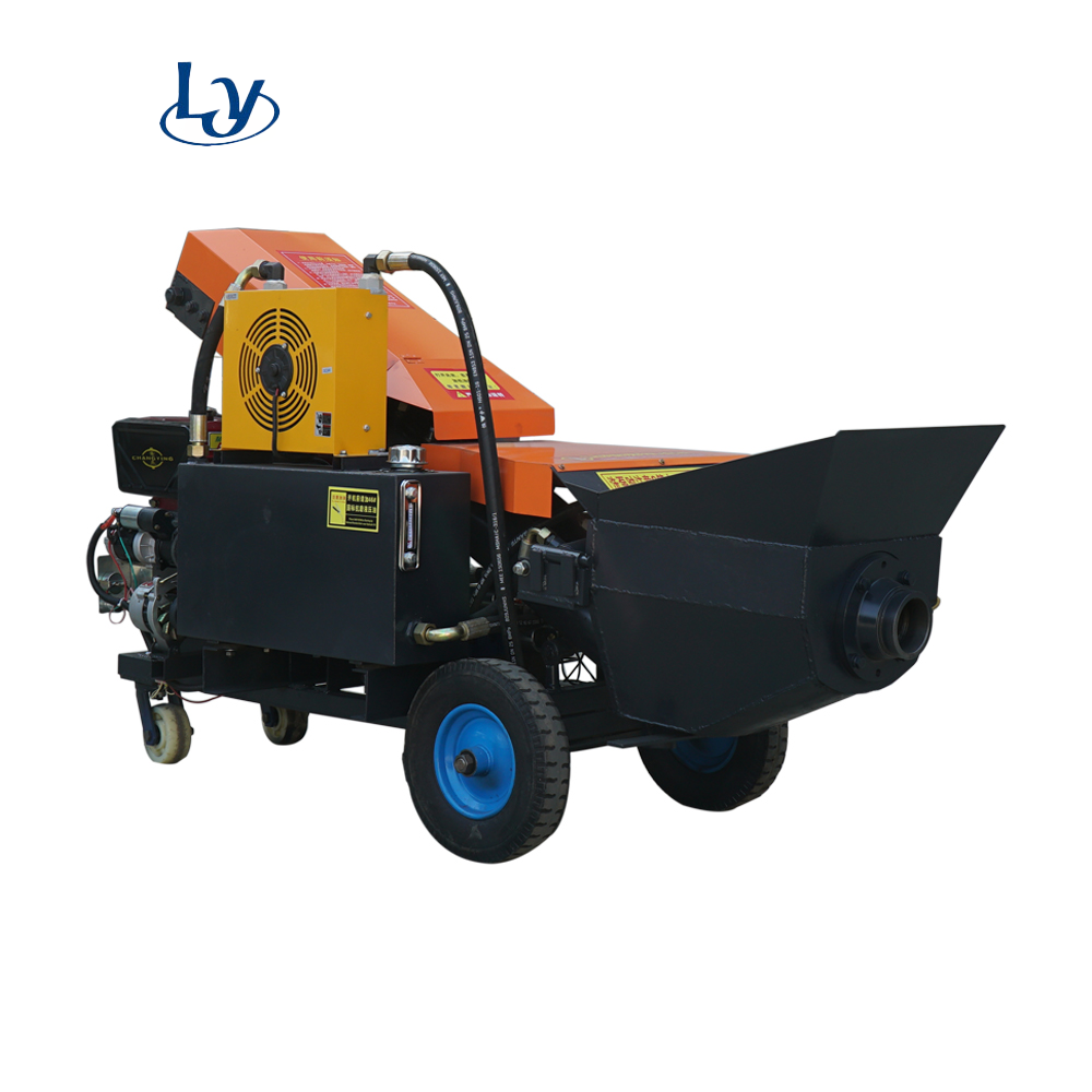 conrete mixer concrete pump mini grout pump diesel trailer concrete pump