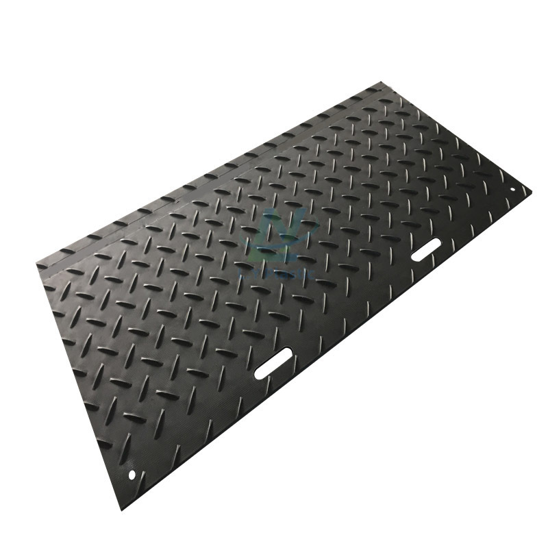 construct excavator mud temporary access temp hdpe road mats