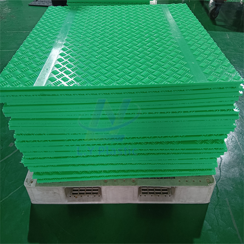 construct excavator mud temporary access temp hdpe road mats