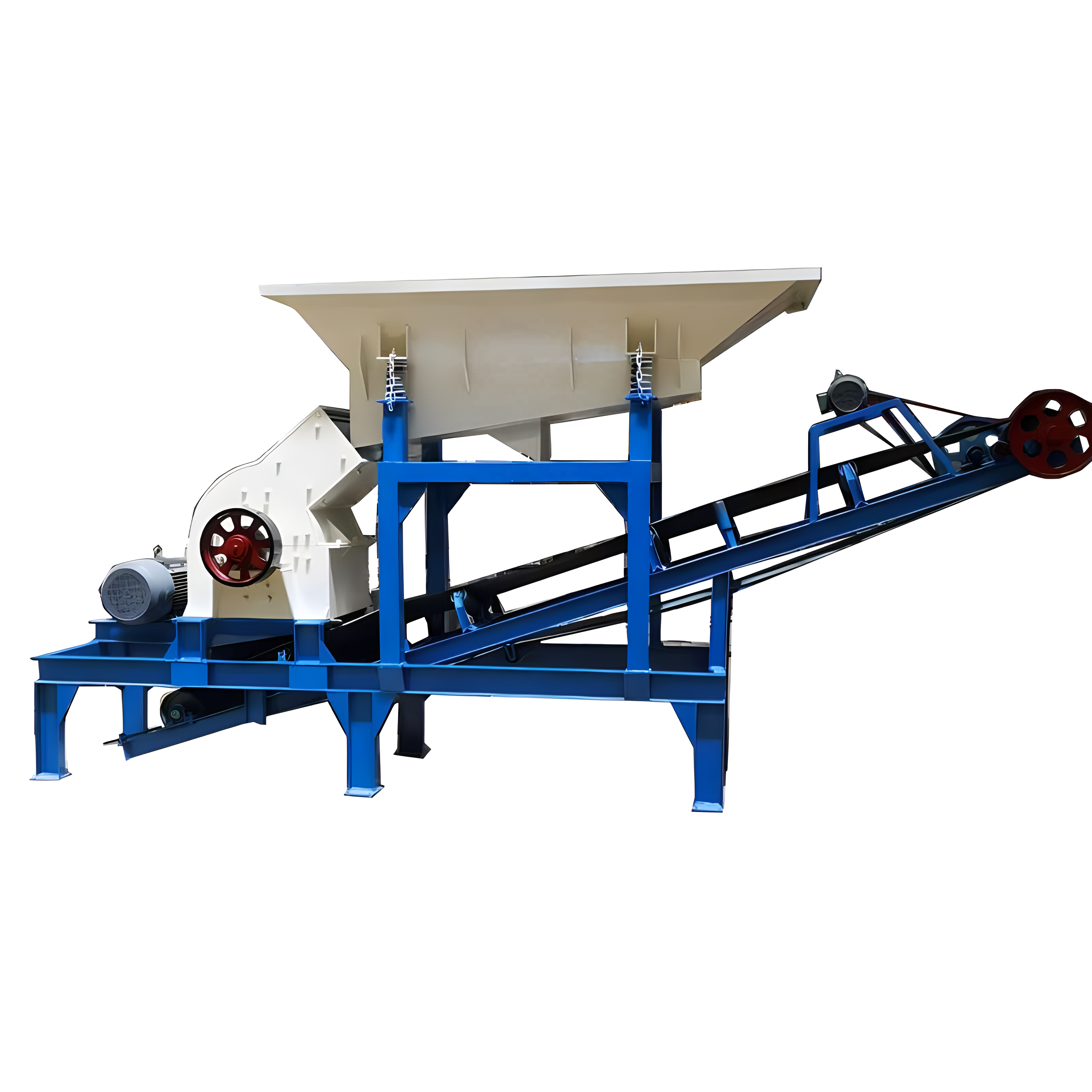 Diesel Powered Rock Crusher Gold Crushing Plant Hammer Breaking Sand Making Machine Mineral Grinding Hammer Mill