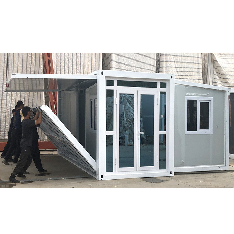 Extended Foldable Prefab Container Homes/40ft Folding Living Container/expandable Cabin Foldable Container House