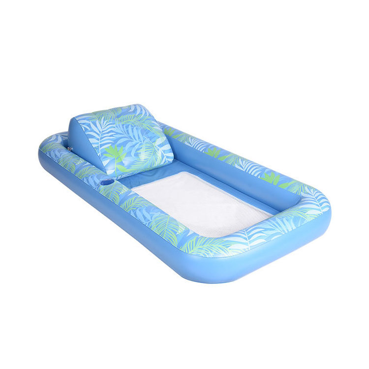 Water Lounger hammock inflatable floating bed outdoor Inflatable floating pool chair swimming pool float hammock