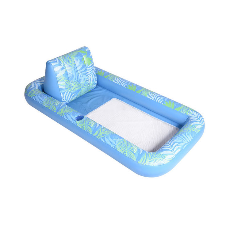 Water Lounger hammock inflatable floating bed outdoor Inflatable floating pool chair swimming pool float hammock