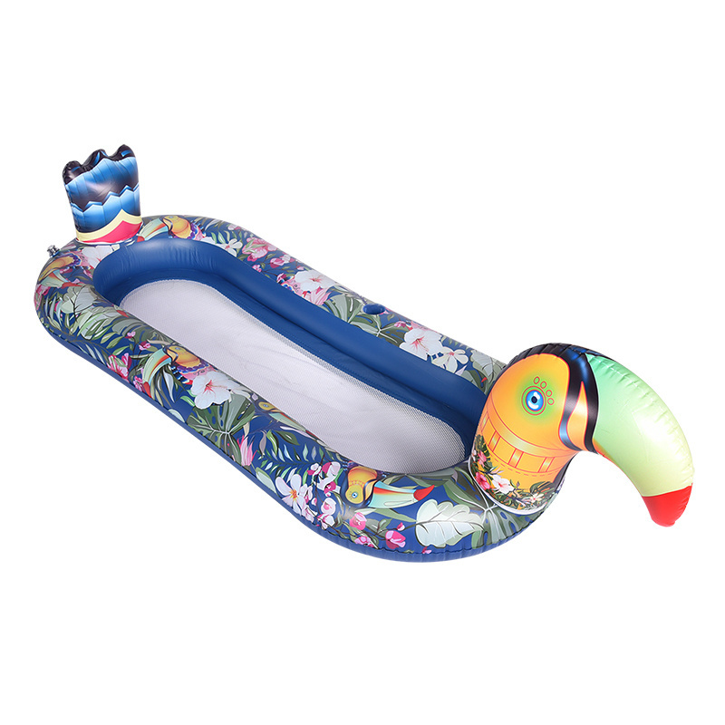 Custom Portable Floating Water Hammock Lounger Pool Inflatable Water Hammock with Inflatable Rafts in beach