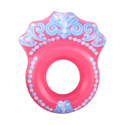 Princess Pink Inflatable Diamond Ring float Inflatable sea Lounge Outdoor pvc swim ring inflatable tube swimming pool float