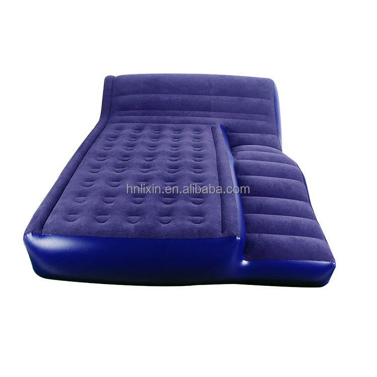 Factory Custom blue 2 inch inflatable air bed folding sofa beds inflatable sofa bed furniture