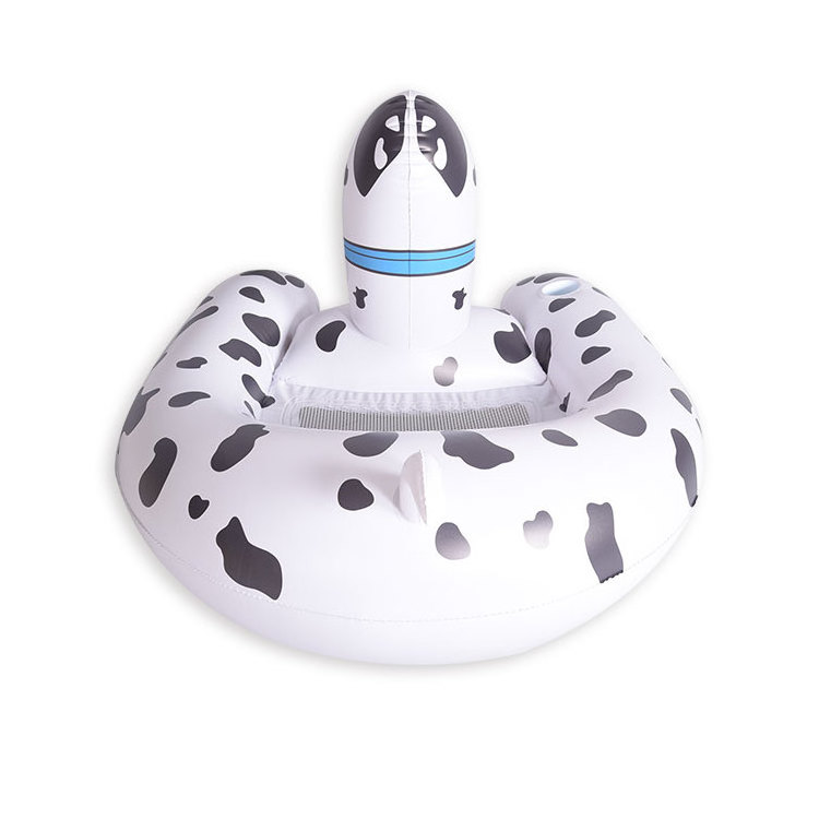 Factory pool floats spotty dog inflatable pool toys for kids beach floating inflatable lounge chair