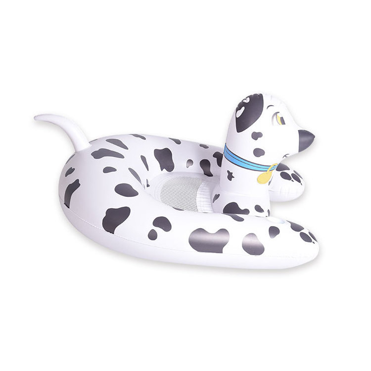 Factory pool floats spotty dog inflatable pool toys for kids beach floating inflatable lounge chair