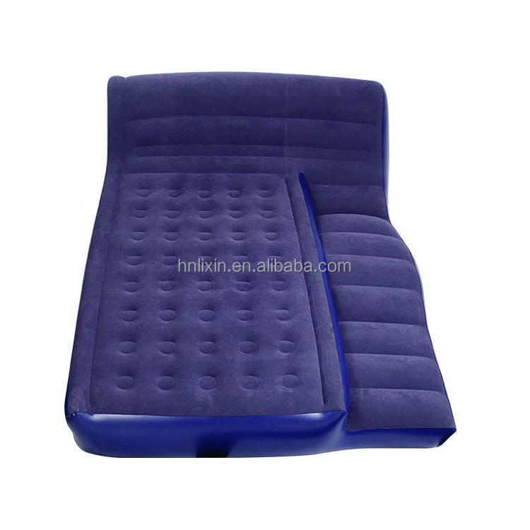 Factory Custom blue 2 inch inflatable air bed folding sofa beds inflatable sofa bed furniture