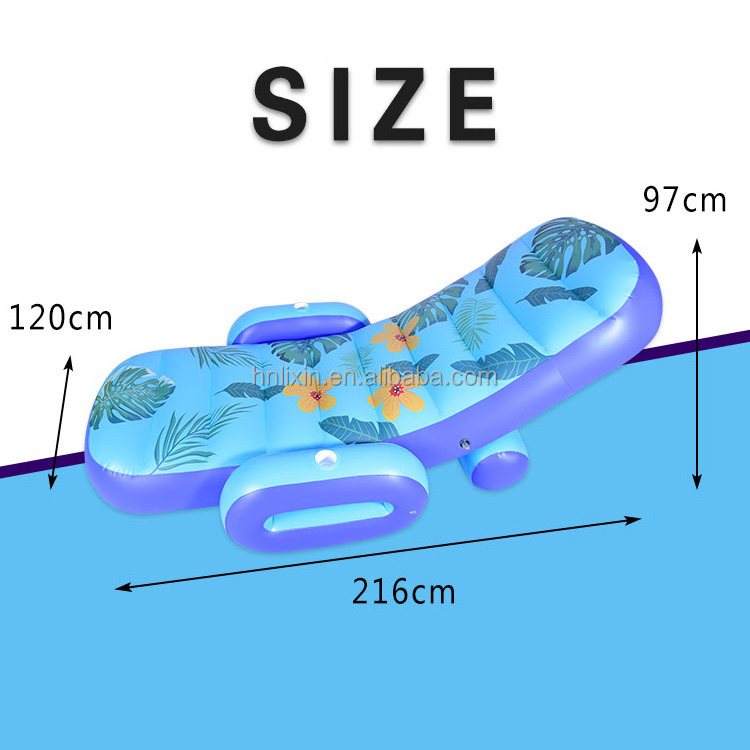 Factory Customization Beach recliner Inflatable Pool Float inflatable lounge chair adult Swimming floatie Pool lounger