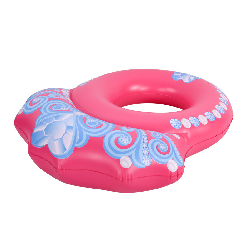 Princess Pink Inflatable Diamond Ring float Inflatable sea Lounge Outdoor pvc swim ring inflatable tube swimming pool float