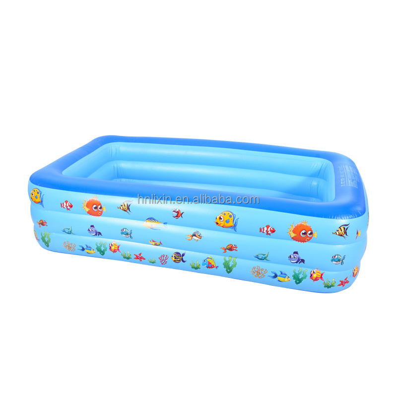 Vietnam market family kids pool plain base above ground pvc pool large inflatable swimming pool for children