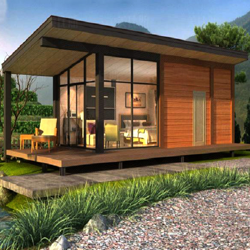 Modular Tiny Luxury Modern Light Steel Frame Hurricane Proof Turnkey Log Cabin Kits Prefab Houses With Au Nz En Us Icc Standard