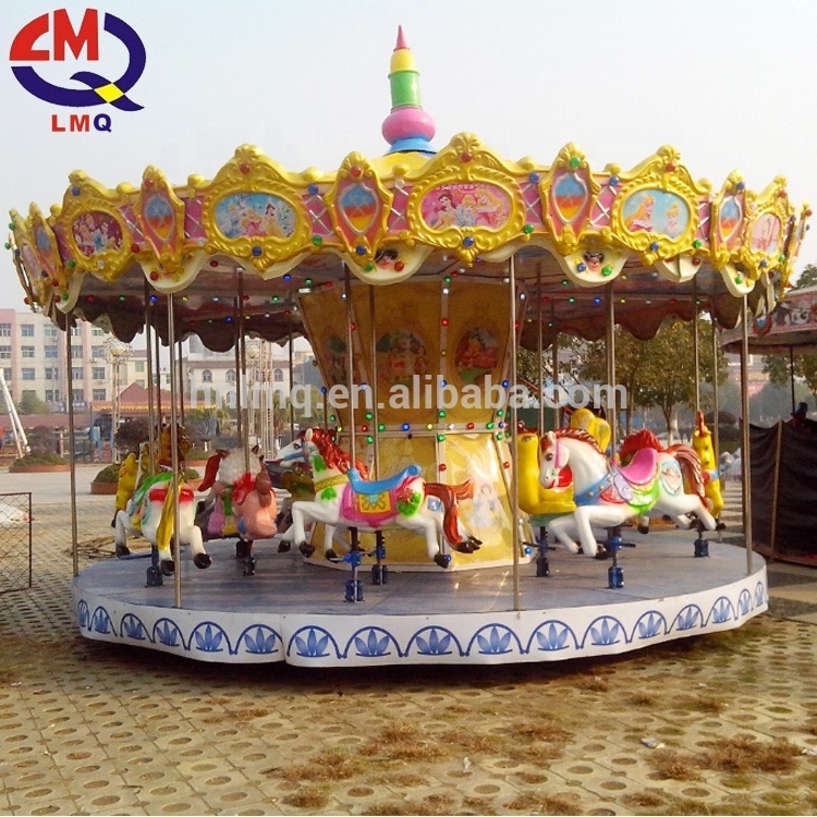 Kids game luna park attractions merry go round parts