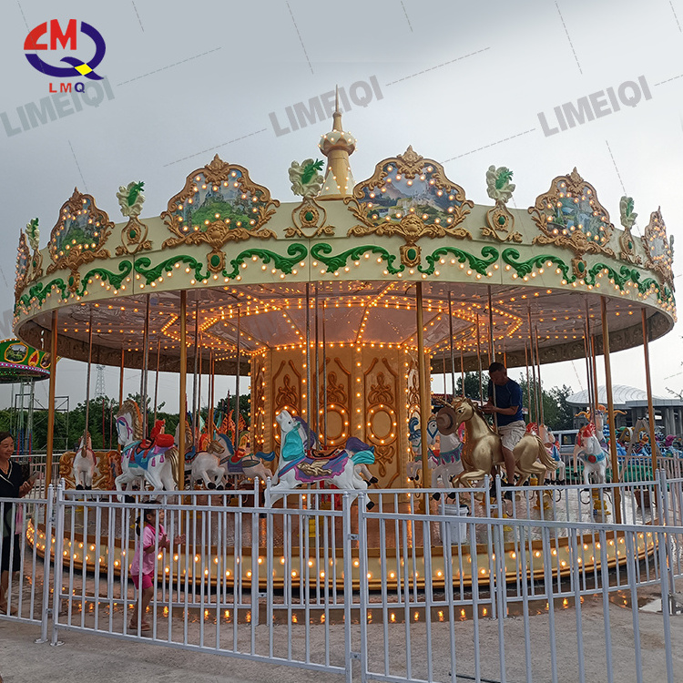 High Standard FRP Manufacturer Limeiqi 16 Seats Luxury Child Carousel Small Carousel For Sale