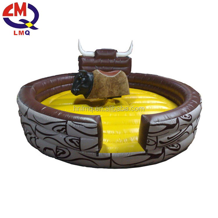 2017 top sales amusement park electric inflatable mechanical bull rides park games for sale