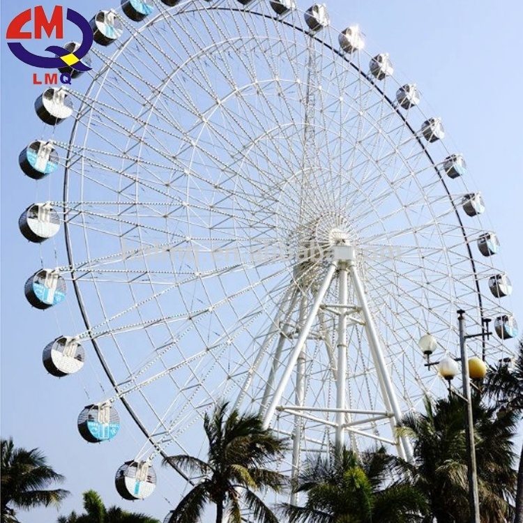 Aire condition fan ground theme park 45m ferris/Ferris Wheel Amusement Ride/China Supplier Big Led light two face Ferris Wheel