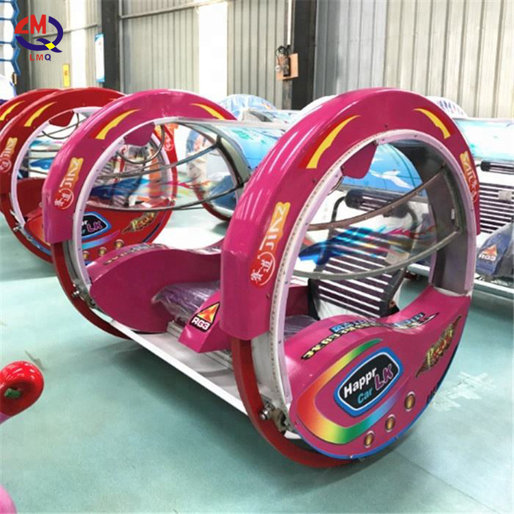 Amusement Park 360 Spinning Car Ride Le Bar Car 360 Degree Rotating Electric Happy Swing Rolling Car Moonwalk